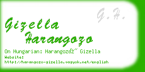 gizella harangozo business card